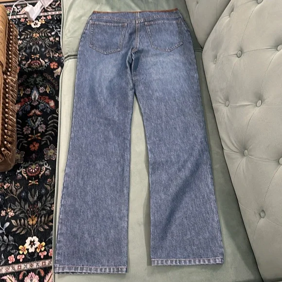 Ann Taylor Blue Jeans with Brown Accent size 6 - Picture 7 of 7